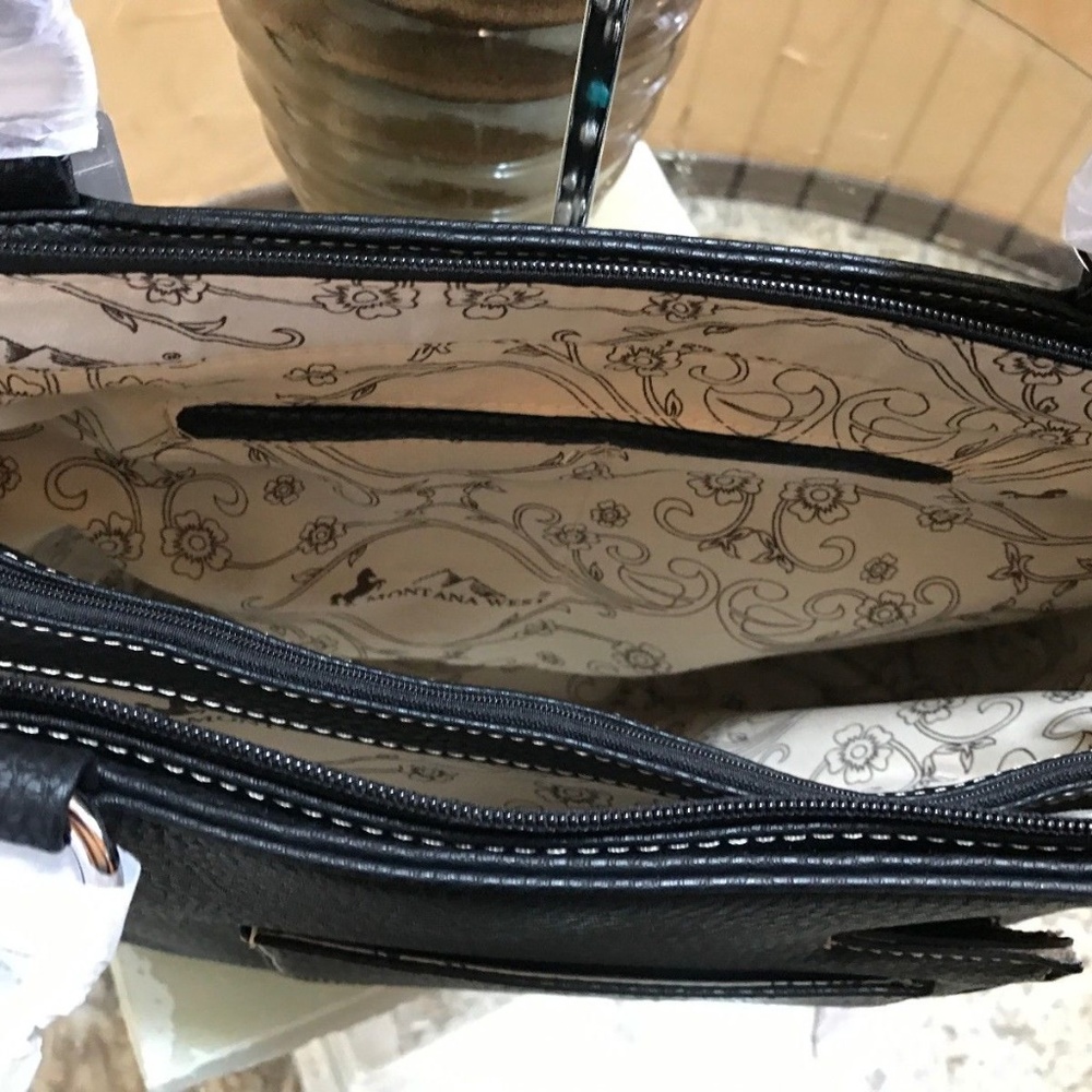 Montana West Conceal Gun Carry Tote & Wallet Set - Picture 4 of 8